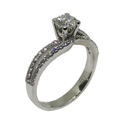 Gold Diamond Ring 0.94 CT. T.W. Model Number : 2218