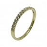 טבעת זהב משובצת 16 יהלומים במשקל 0.24 קרט דגם : 2375