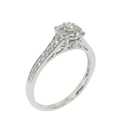 Gold Diamond Ring 0.4 CT. T.W. Model Number : 1110