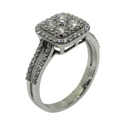 Gold Diamond Ring 0.87 CT. T.W. Model Number : 2488