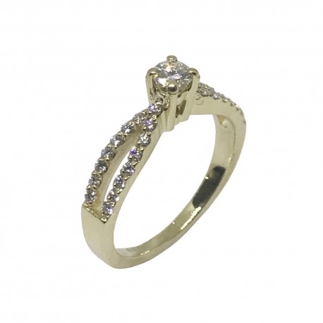 Gold Diamond Ring 0.5 CT. T.W. Model Number : 984