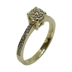 Gold Diamond Ring 0.27 CT. T.W. Model Number : 2791