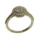 טבעת זהב משובצת 44 יהלומים במשקל 0.53 קרט דגם : 2881