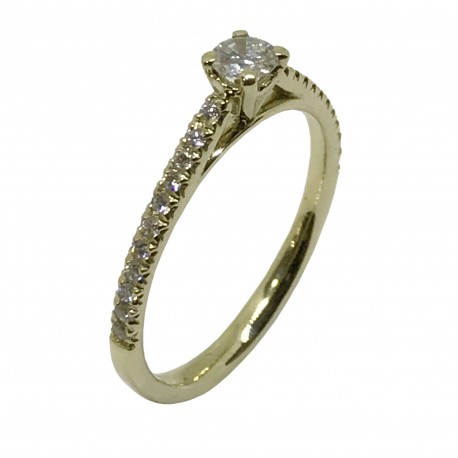 Gold Diamond Ring 0.31 CT. T.W. Model Number : 3165
