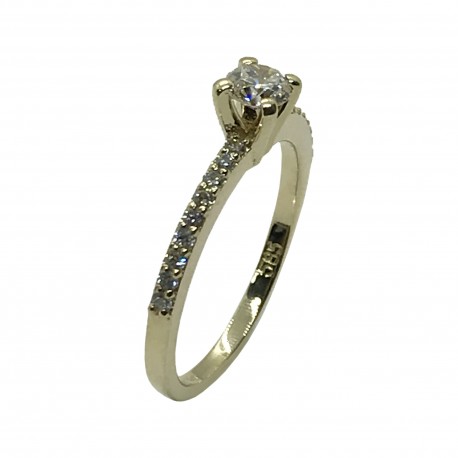 Gold Diamond Ring 0.45 CT. T.W. Model Number : 3724