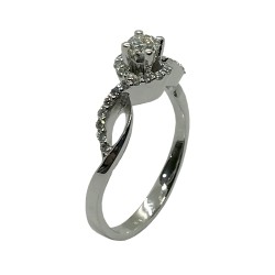 Gold Diamond Ring 0.38 CT. T.W. Model Number : 4038