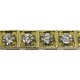 צמיד זהב משובץ 37 יהלומים במשקל 4.42 קרט דגם : 1613
