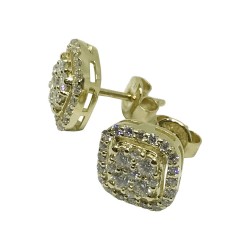 Gold Diamond EarRings 0.85 CT. T.W. Model Number : 1142