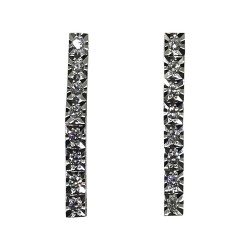 עגילים מזהב משובצים 16 יהלומים במשקל 0.63 קרט דגם : 1693