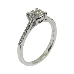 Gold Diamond Ring 0.29 CT. T.W. Model Number : 1496